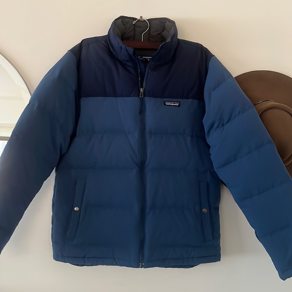 Patagonia Men's Puffer Jacket - Navy and Blue